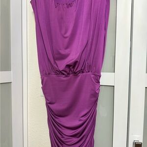 Veronica Beard Vibrant Purple Midi Dress